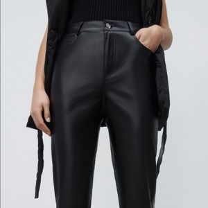 Zara faux leather pants